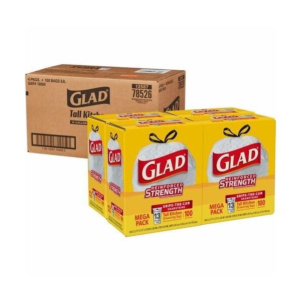 Clorox BAG, TRSH, KITCHN, 13GAL, 100CT, 2PK CLO78526PL - main